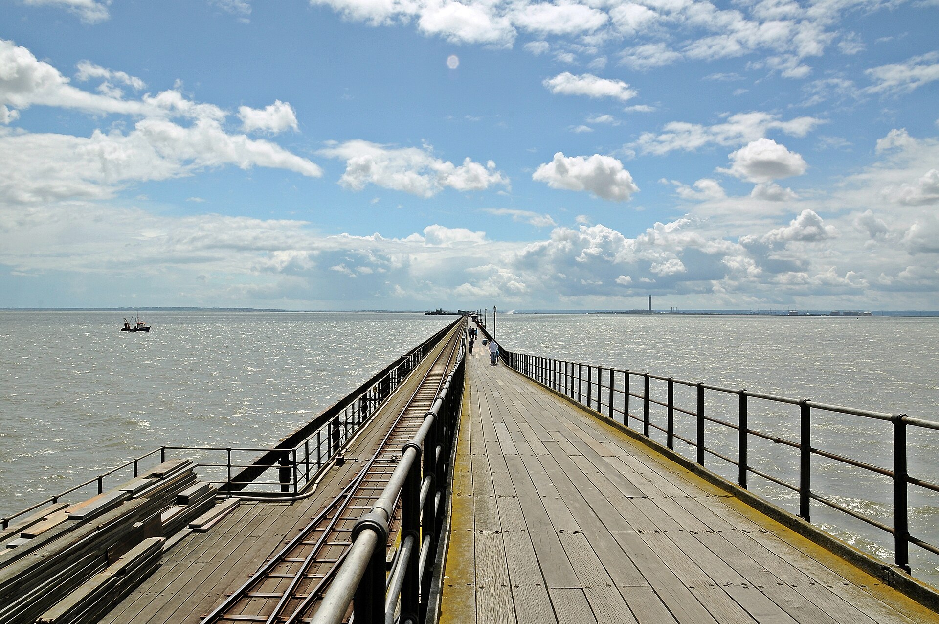 Southend Pier on the Thames Estuary
