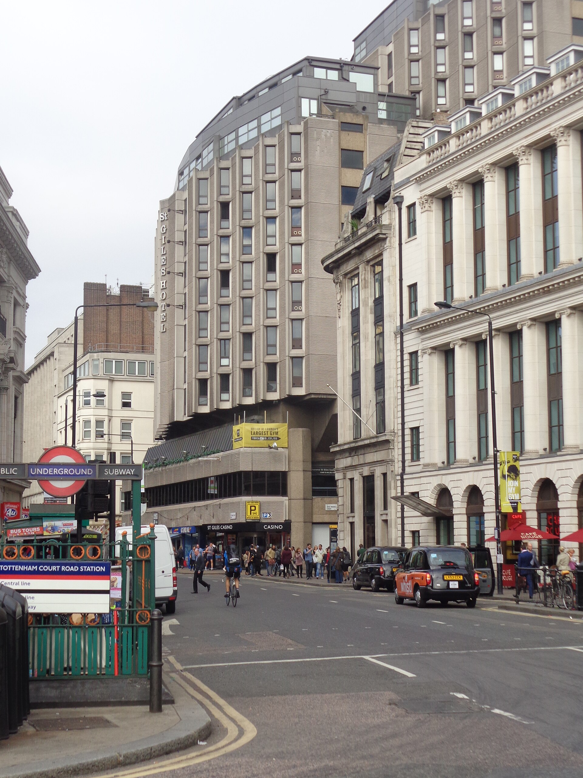 STG / St Giles Hotel on the Tottenham Court Road island site.